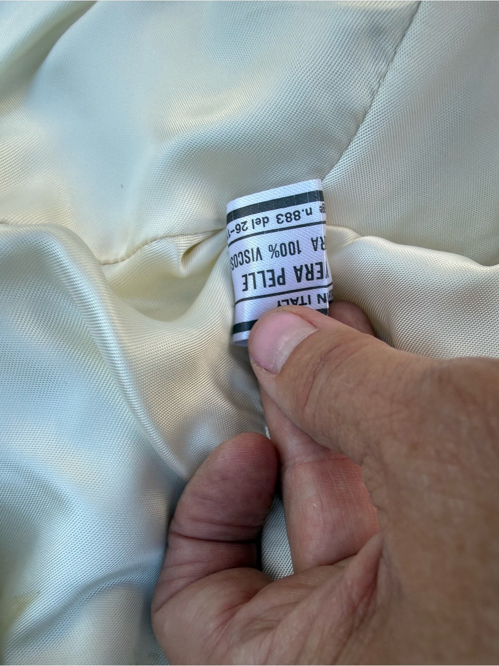 Vera Pelle White Women's Leather Zip Jacket - Picture 10 of 12
